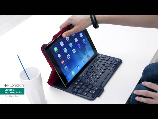 Video teaser for Logitech Ultrathin Keyboard Folio for iPad Air