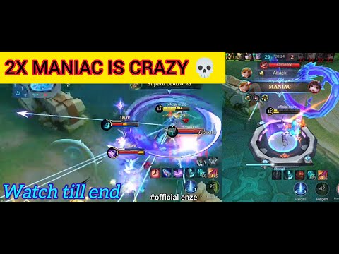 FANNY 2X MANIAC CRAZY GAMEPLAY WATCH TILL END - MLBB