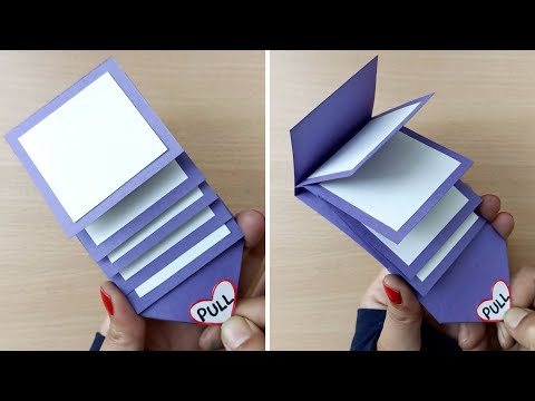 DIY - Water Fall Card For Multiple Messages | How To Make WaterFall Card | Birthday card idea
