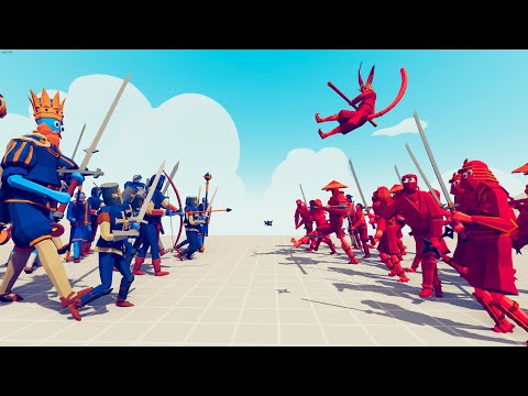 DYNASTY TEAM vs MEDIEVAL TEAM | TABS Totally Accurate Battle Simulator