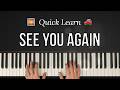 How To Play See You Again By Wiz Khalifa Charlie Puth Furious 7 HDpiano Piano Tutorial