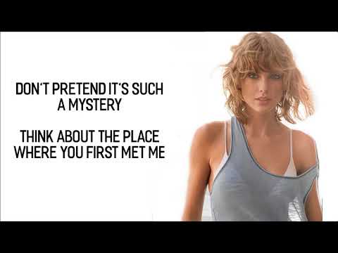 Poster getaway car lyrics – taylor swift