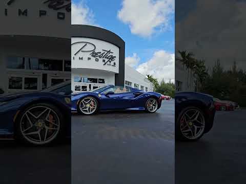 Ferrari F8 Spider Rolling at Prestige Imports Miami