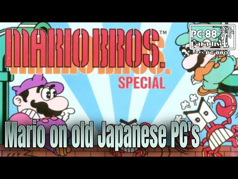 Mario Bros. Special (PC-88 Paradise) Mario & Luigi not on Switch, Nintendo 64, SNES, Gameboy, or NES