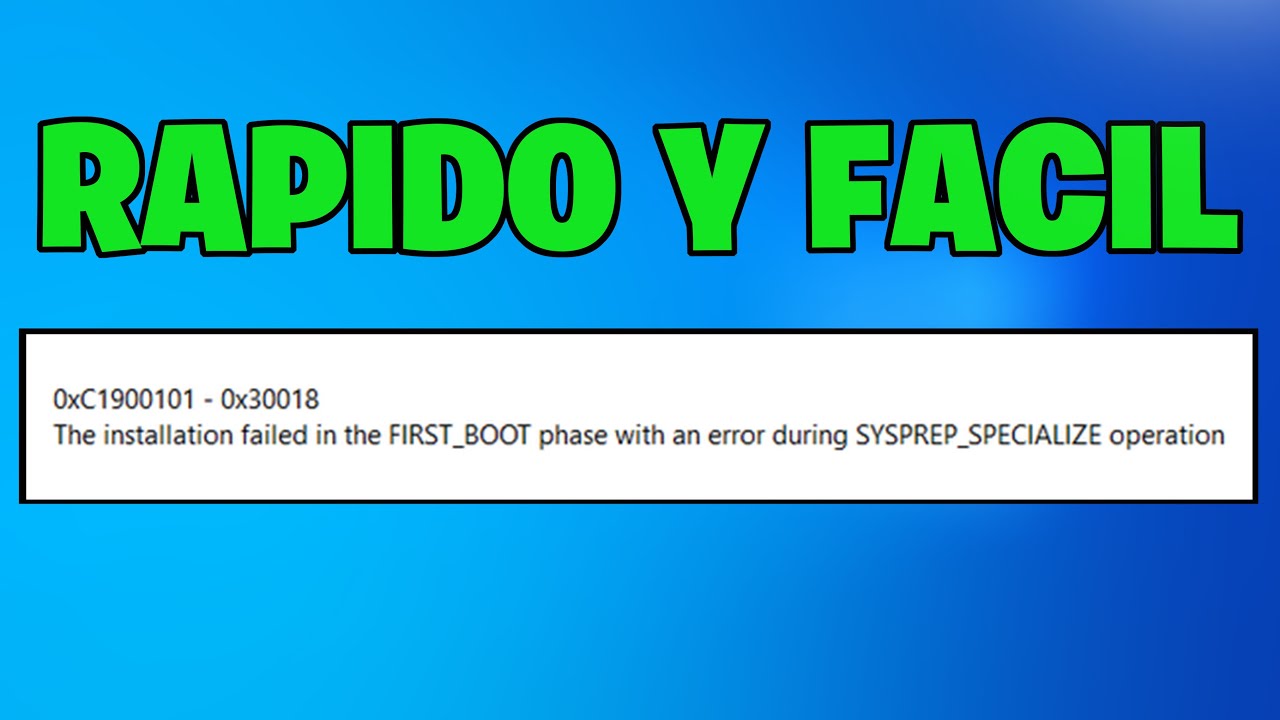 Solución Error 0xC1900101 0x30018  0x20017 o Windows Update se Queda en 40%✅