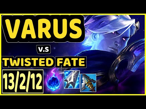 KAMI (VARUS) vs TWISTED FATE - 13/2/12 KDA MID GAMEPLAY - BR Ranked GRANDMASTER