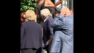 Patriots owner Robert Kraft pays respects to fallen Weymouth officer