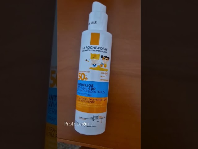 Vídeo relacionado con La Roche Posay Spray Invisible para Niños, Protector Solar con SPF50+, Apto para Piel con Tendencia Atópica, Resistente al Agua, Sudor y Arena, Nuevo Anthelios UV-MUNE 400 Dermo-Pediatría, 200 ml