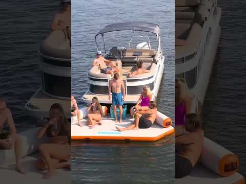 Elevate your boating experience with the REEF DECK! #pontoon #boating #boats #lakelife #viralshorts