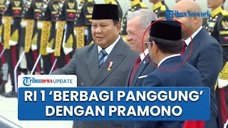 Momen Prabowo Panggil Gubernur Pramono Anung saat Kesenian Jakarta Turut Sambut Raja Yordania