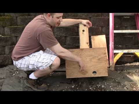 Bee Vlog #10 - April 14, 2012 - Part 2, Bait hive setup