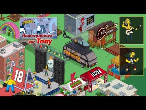 Los Simpson Springfield "Homerpalooza, Cap. 18 - Bus de gira de Sungazer" por Tony