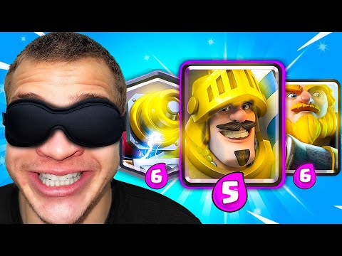 Clash Royale, but I Make My Deck BLINDFOLDED