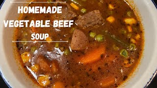 Homemade Vegetable Beef Soup Recipe
