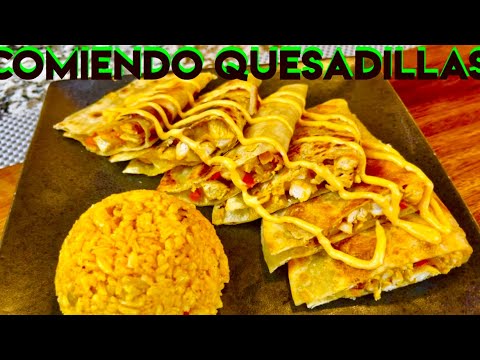 Quesadillas | Quesadilla de pollo y queso mexicana | como hacer quesadilla de pollo crujiente | come