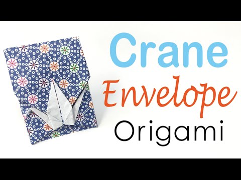 Origami Paper Crane Envelope - DIY - Origami Kawaii〔#073〕