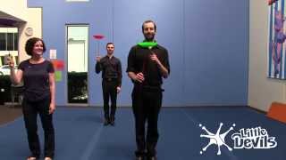 SPINNING PLATE - Cannon Throw (Group Trick)