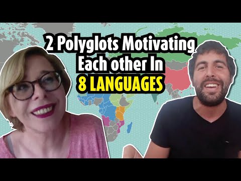 2 Polyglots motivating eachother in 8 languages