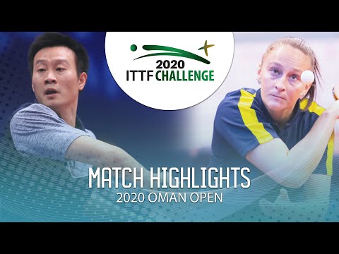 Wang Yang/Tatiana Kukulkova vs Florent Lambiet/Nathalie M. | 2020 ITTF Oman Open Highlights (R16)