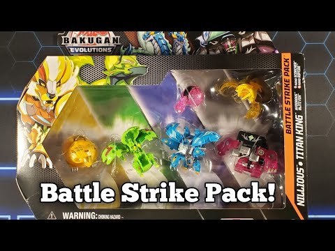 Bakugan Platinum Aquos Nillious And Darkus Titan King Battle Strike Pack Opening!! (Evolutions)