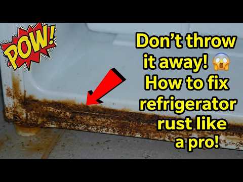 Don't throw it away! 😲 How to fix refrigerator rust like a pro!