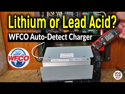 Lithium or Lead Acid? WFCO Auto-Detect RV Converter Charger (Lead Acid/AGM & LiFEP04 compatible)