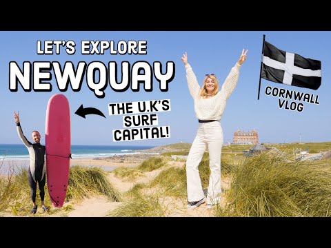 Exploring Newquay Town & Beaches! We're in Cornwall | England Travel Vlog