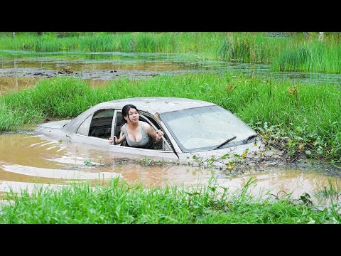 Full Video: Genius Girl Restores Swamp-Ruined 1995 Galant to Its Former Glory