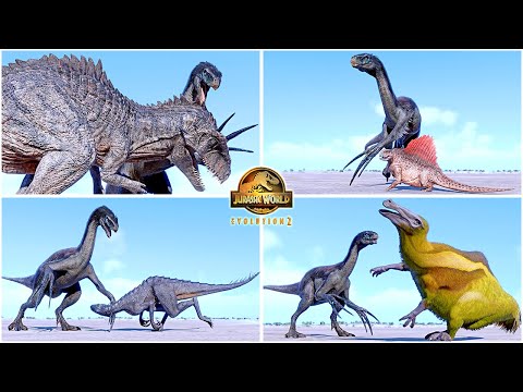 Brutal Deathstar Therizinosaurus VS All Dinosaurs Killing Animations 🦖 Jurassic World Evolution 2