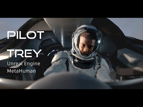 Pilot Trey - MetaHuman, Unreal Engine 5, Blender