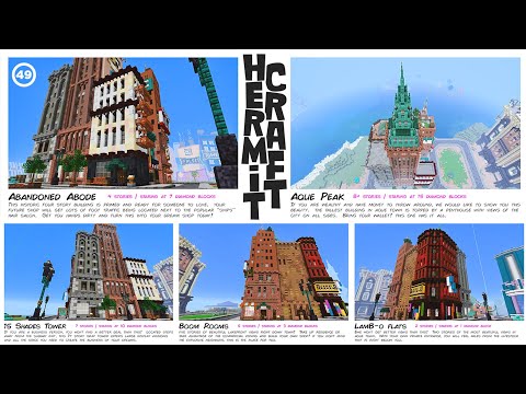 Announcing the Winners of My Building Auction! :: Hermitcraft #49