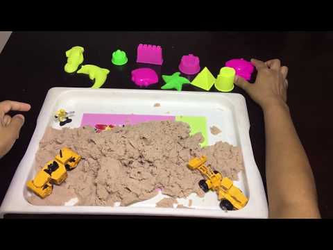 Nihit and Toys | Kinetic sand DIY play for kids