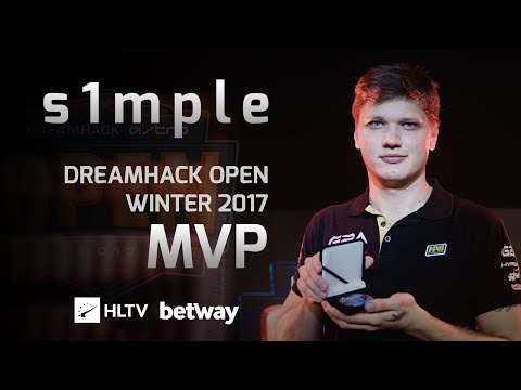 s1mple - HLTV MVP by Betway of DreamHack Open Winter 2017