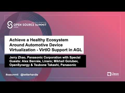Achieve a Healthy Ecosystem Around Automotive Device Virtualization - VirtIO Support in AGL