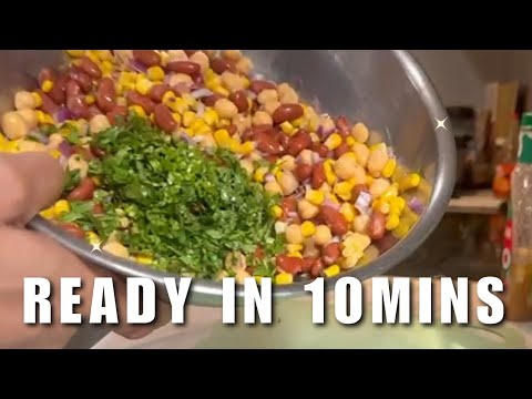 3 Bean Salad in 10 Minutes! 🥗 (So Good It Disappears Fast) Classic Three Bean Salad