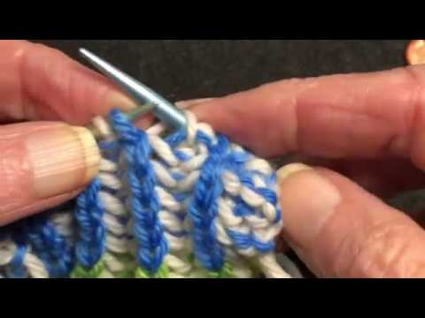 Fixing Mistakes in 2 Color Brioche Knitting 1/2