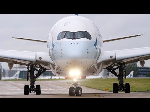 25 MINUTES OF UP CLOSE Departures at Manchester Airport- Incredible Spool Ups- 23L