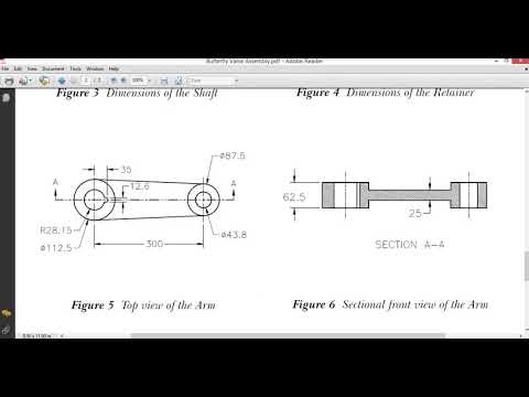 Butterfly Valve Assembly Part III Retainer and Arm using Creo 6.0