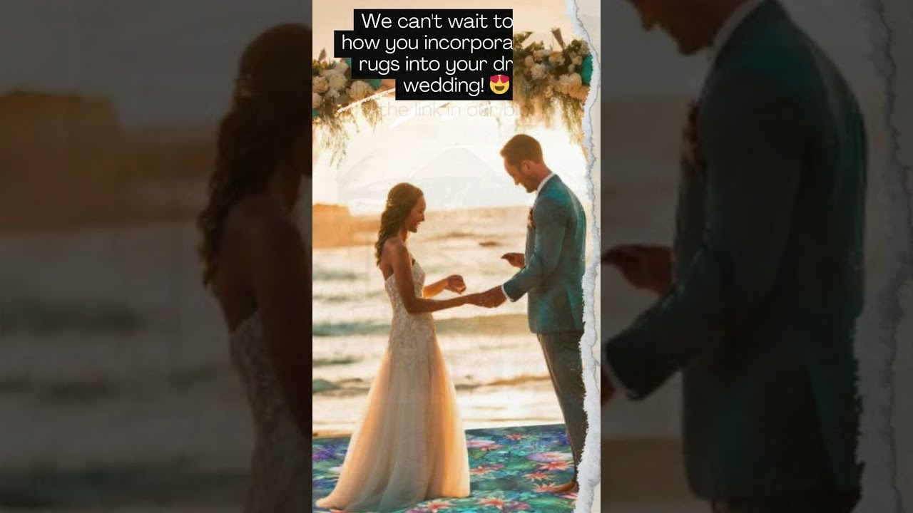 Coastal Wedding Rugs Add a Touch of Elegance to Your Beach Wedding 💍🌴#weddingideas #beachwedding