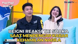 Download lagu Begini Reaksi Tri Suaka Saat Mendengar Kabar Kehamilan Nabila | PAGI PAGI AMBYAR (25/9/23) P1 mp3