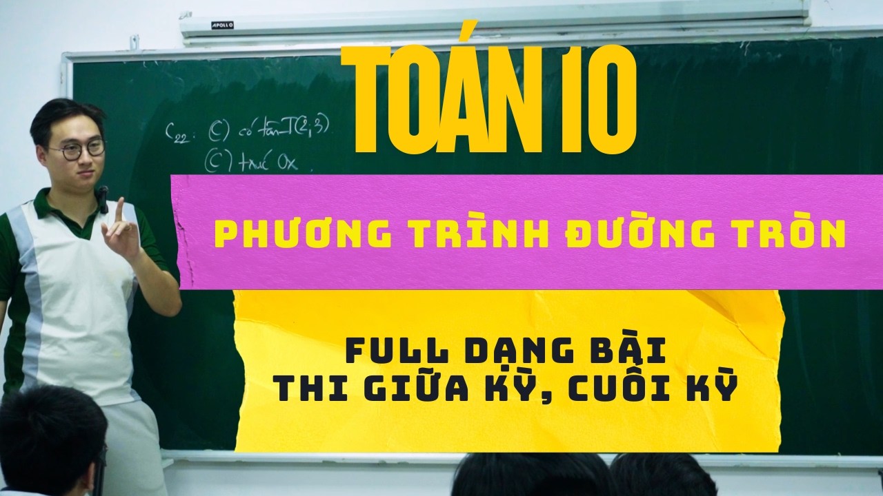 PHƯƠNG TRÌNH ĐƯỜNG TRÒN
