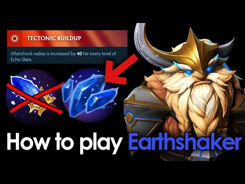 How to Play Earthshaker Mid Line  — Immortal Player Aghanim's Shard (Patch 7.39d)