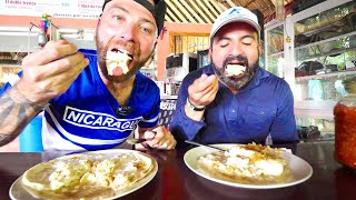 Traditional NICARAGUAN STREET FOOD!! Quesillo en Bolsa in Nagarote, Nicaragua!!