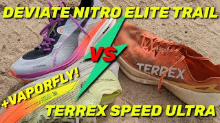 PUMA Deviate Nitro Elite Trail vs Adidas Terrex Agravic Speed Ultra // SUPER SHOES on Trail !