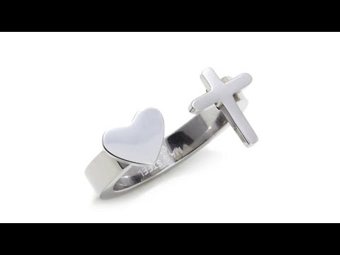 Michael Anthony Jewelry "Heart   Cross" Ring