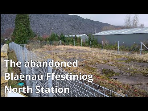 Abandoned Blaenau Ffestiniog North Railway Station - closed - disused - Conwy Valley line