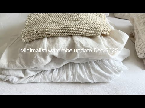 Minimalist wardrobe tour-update Dec 2025