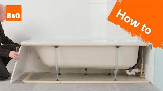 How to install a standard acrylic bath