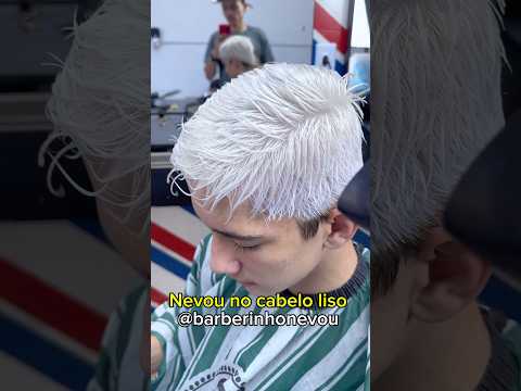 It snowed on straight hair❄️🇧🇷 follow @barberinhonevou 📍course on this snowed in the bio📚 #snowed