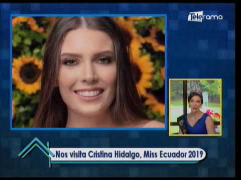 Nos visita Cristina Hidalgo, Miss Ecuador 2019